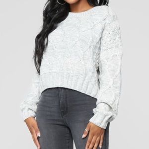 NWT Fashion Nova Grey Sweater